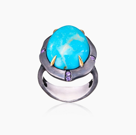 Серебряное кольцо «Небесная Эра»