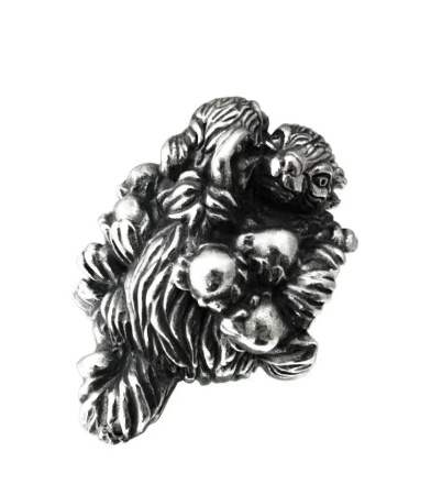 Серебряный шарм «Белки»