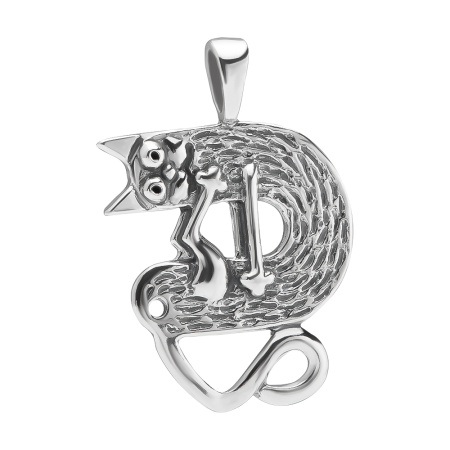 Подвеска из серебра «Крендель»