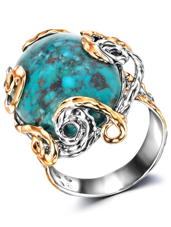 Серебряное кольцо с бирюзой