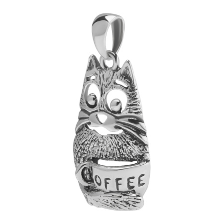 Серебряная подвеска «Кот Тимофей»