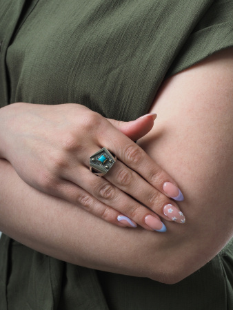 Серебряное кольцо с бирюзой