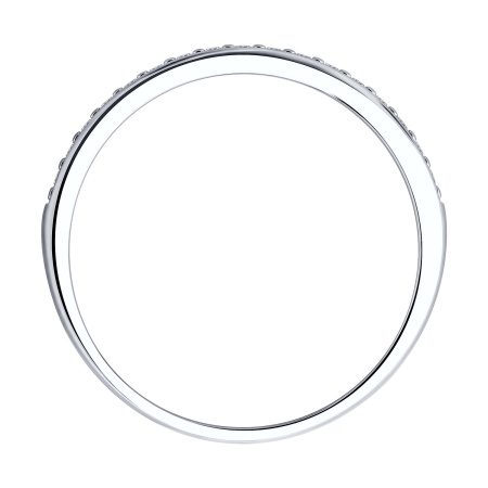 Серебряное кольцо с фианитами