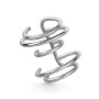 Серьга каффа из серебра