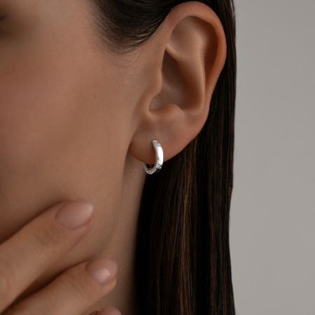 Моносерьга из серебра