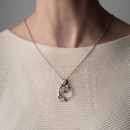 Подвеска из серебра «Рыбачок»