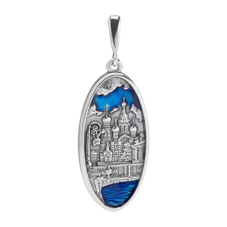 Подвеска из серебра « Мой Санкт-Петербург» с эмалью