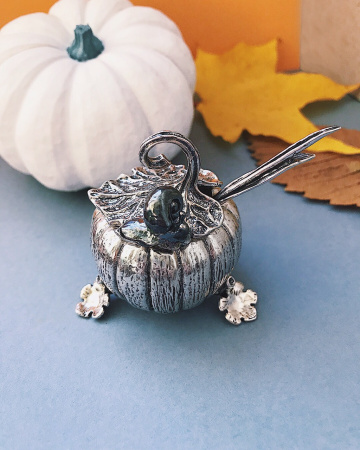 Серебряная солонка «Тыковка»