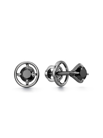 Серьги из серебра со шпинелью