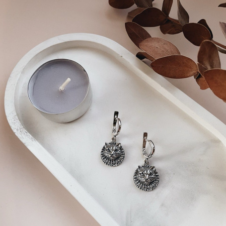 Серьги из серебра «Вельможа»