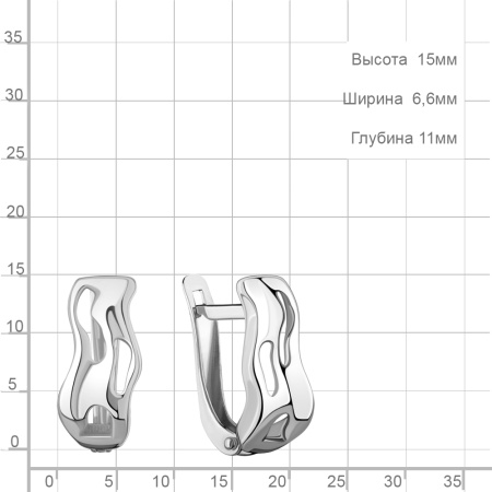 Серьги из серебра