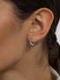 Серьги из серебра с бриллиантом