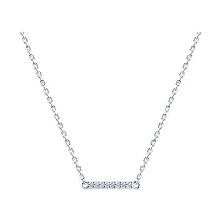 Колье из серебра с фианитами