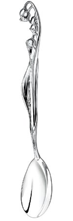 Серебряная чайная ложка «Ландыш»