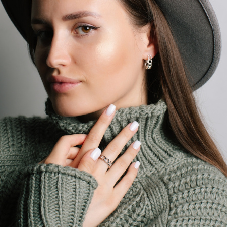 Серебряное кольцо «Цепь»