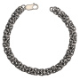 Браслет из серебра мужской «Кардинал тонкий плоский»