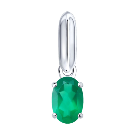 Подвеска из серебра с агатом