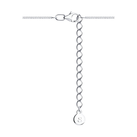 Колье из серебра с фианитами «Бабочка»