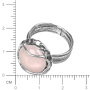 Серебряное кольцо с розовым кварцем