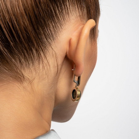 Серебряные серьги «Чуткость» с лабрадором