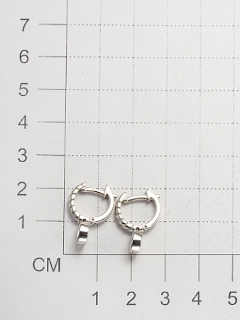 Серьги из серебра с бриллиантами