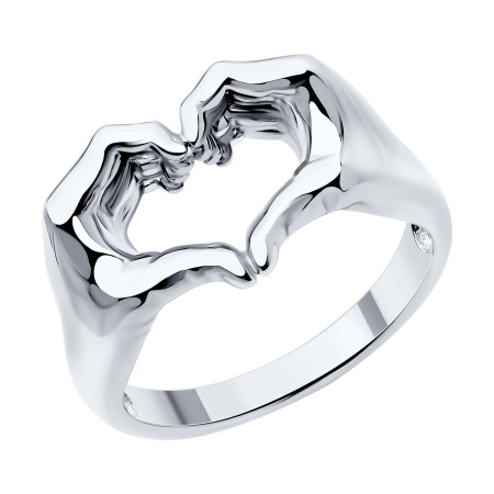 Кольцо из серебра «Love»