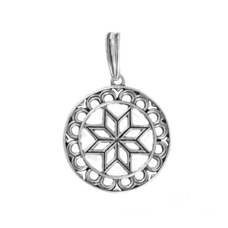 Серебряный оберег «Алатырь»