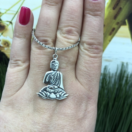 Подвеска из серебра «Будда»