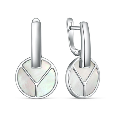 Серьги из серебра с перламутром