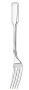 Серебряная столовая вилка «Русская»