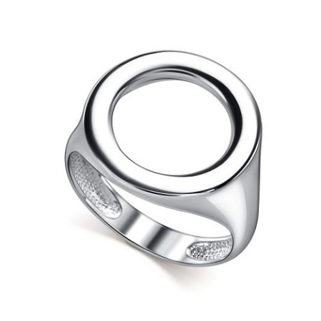 Кольцо из серебра «Круг»