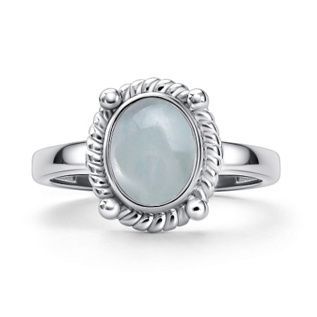 Серебряное кольцо с аквамарином
