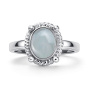 Серебряное кольцо с аквамарином