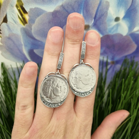 Серебряные серьги «Soldi»