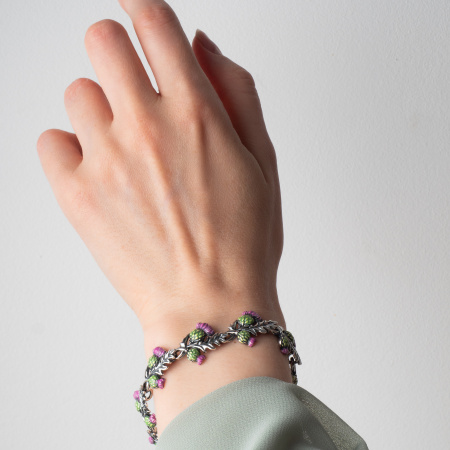 Браслет из серебра «Чертополох»