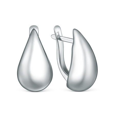 Серьги из серебра «Капля»