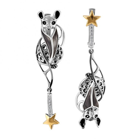Серьги «Летучая мышь»