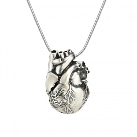 Подвеска из серебра «Анатомическое сердце»