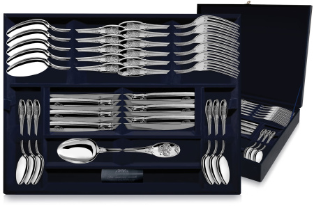 Серебряный набор столовый «Единство» 24 предмета