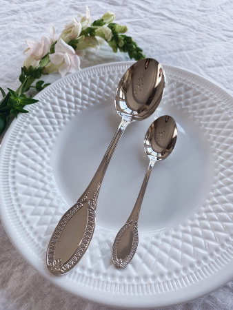 Серебряный набор «Император» столовая и чайная ложки
