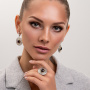 Серебряное кольцо «Арабеска»