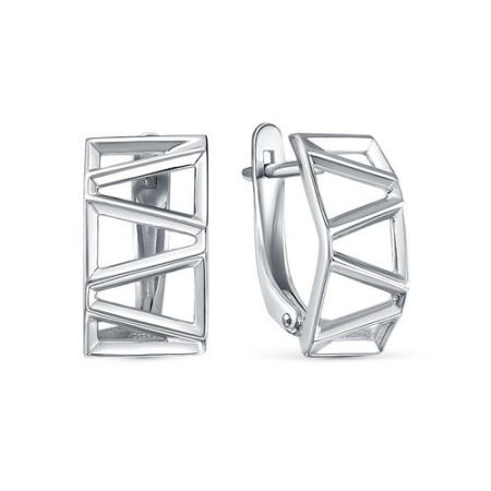 Серебряные серьги «Геометрия»