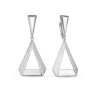 Серьги из серебра «Треугольник»