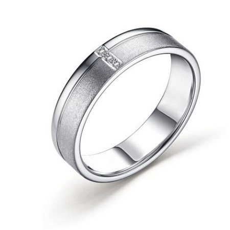 Кольцо из серебра с бриллиантом