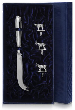 Серебряный набор для сыра «Император»