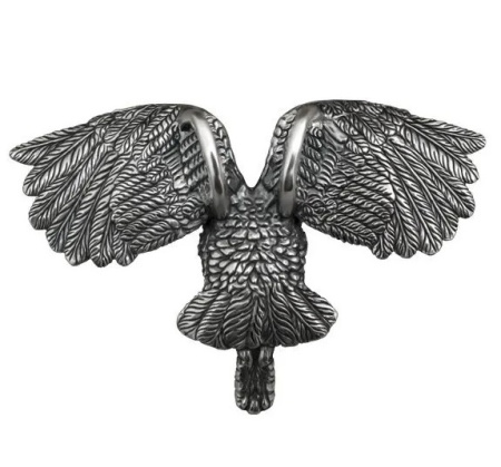 Подвеска из серебра с чернением «Сова»