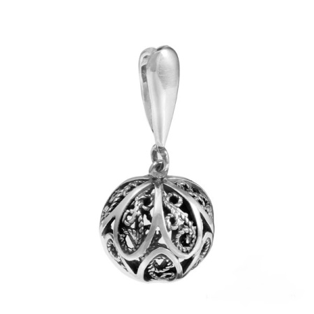 Серебряная подвеска «Пасхальный шар»