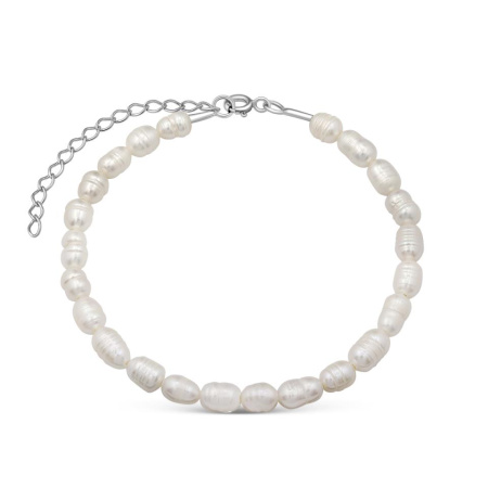 Браслет из серебра с жемчугом