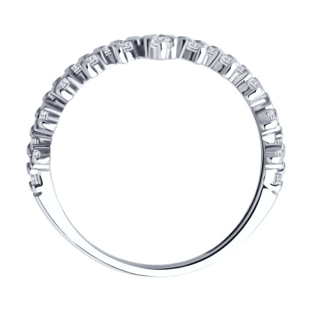 Серебряное кольцо с фианитами