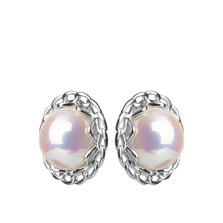 Серебряные серьги с жемчугом